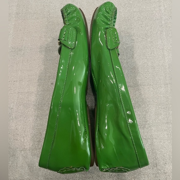 [10.5]Franco Sarto A Milicent Green Patent Leather Flat Loafer - Picture 2 of 8